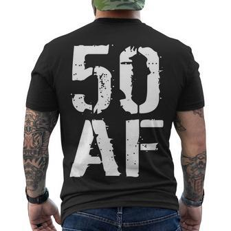 50 Af 50Th Birthday Men's Crewneck Short Sleeve Back Print T-shirt - Monsterry