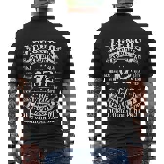 50Th Birthday Vintage Legends Born In 1972 50 Years Old Men's T-shirt Back Print - Thegiftio UK