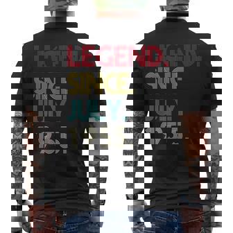 67 Years Old Legend Since July 1955 67Th Birthday Men's T-shirt Back Print - Seseable