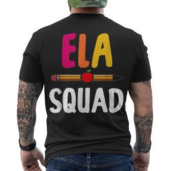 8Q1v Ela Squad English Language Arts Teacher School Men's T-shirt Back Print - Thegiftio UK
