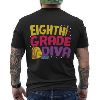 8Th Grade Diva First Day Of School Graphic Tees For Teacher Student Men's Crewneck Short Sleeve Back Print T-shirt - Monsterry
