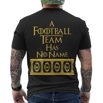 A Football Team Has No Name Washington Football Team Men's Crewneck Short Sleeve Back Print T-shirt - Monsterry UK