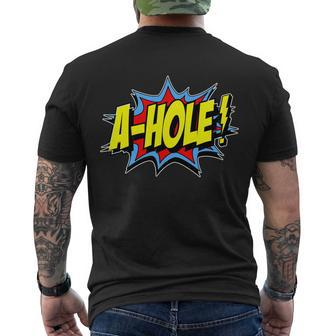 A-Hole Tshirt Men's Crewneck Short Sleeve Back Print T-shirt - Monsterry DE