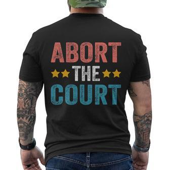 Abort The Court 4Th Of July Design Men's Crewneck Short Sleeve Back Print T-shirt - Monsterry