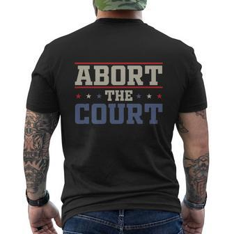 Abort The Court Scotus Reproductive Rights Vintage Design Men's Crewneck Short Sleeve Back Print T-shirt - Monsterry DE