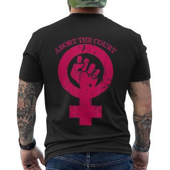 Abort The Court Womens Reproductive Rights Men's Crewneck Short Sleeve Back Print T-shirt - Monsterry