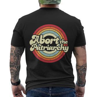 Abort The Patriarchy Rainbow Vintage Feminist Womens Right Men's Crewneck Short Sleeve Back Print T-shirt - Monsterry DE