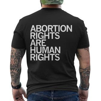 Abortion Rights Are Human Rights V2 Men's Crewneck Short Sleeve Back Print T-shirt - Monsterry DE
