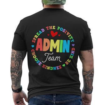 Admin Team Squad School Assistant Principal Administrator Great Gift V2 Men's Crewneck Short Sleeve Back Print T-shirt - Monsterry AU