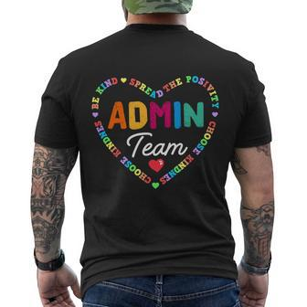 Admin Team Squad School Assistant Principal Administrator Great Gift V3 Men's Crewneck Short Sleeve Back Print T-shirt - Monsterry CA