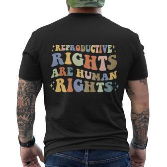 Aesthetic Reproductive Rights Are Human Rights Feminist Tee Men's Crewneck Short Sleeve Back Print T-shirt - Monsterry DE