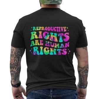 Aesthetic Reproductive Rights Are Human Rights Feminist V4 Men's Crewneck Short Sleeve Back Print T-shirt - Monsterry DE