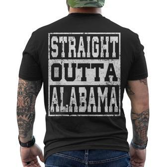 Alabama State Straight Outta Alabama Men's T-shirt Back Print - Thegiftio UK