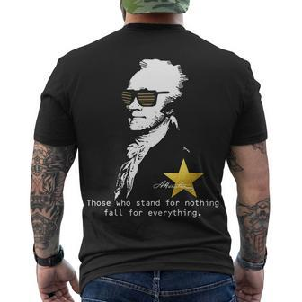 Alexander Hamilton Fall For Everything Tshirt Men's Crewneck Short Sleeve Back Print T-shirt - Monsterry DE
