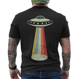 Alien Vintage Ufo Space Ship Tshirt Men's Crewneck Short Sleeve Back Print T-shirt - Monsterry DE