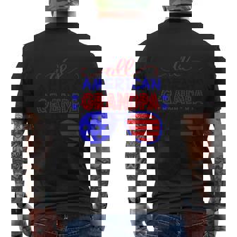 All American Grandpa Sunglasses 4Th Of July Independence Day Patriotic Men's Crewneck Short Sleeve Back Print T-shirt - Monsterry