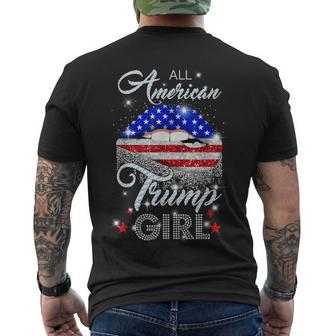 All American Trump Girl Women Design Men's Crewneck Short Sleeve Back Print T-shirt - Monsterry
