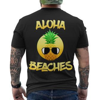 Aloha Beaches Tshirt Men's Crewneck Short Sleeve Back Print T-shirt - Monsterry AU