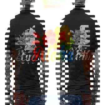 Aloha Floral Hawaiian Tropical Men's T-shirt Back Print - Thegiftio UK