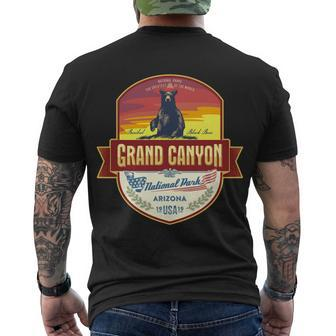 American Black Bear Grand Canyon National Park Men's Crewneck Short Sleeve Back Print T-shirt - Monsterry CA