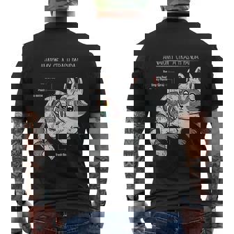 Anatomy Of A Trash Panda Live Fast Eat Trash Kawaii Raccoon Men's T-shirt Back Print - Thegiftio