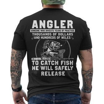 Angler V3 Men's Crewneck Short Sleeve Back Print T-shirt - Seseable
