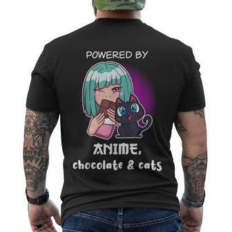 Anime Cat Lover Anime Fan Anime And Cats Men's T-shirt Back Print - Thegiftio UK