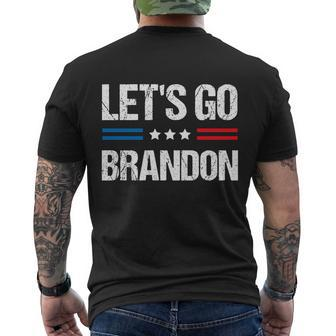 Anti Biden Lets Go Brandon Funny Anti Joe Biden Lets Go Brandon Tshirt Men's Crewneck Short Sleeve Back Print T-shirt - Monsterry