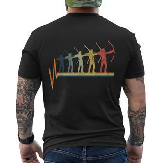 Archery Heartbeat V2 Men's T-shirt Back Print - Thegiftio UK