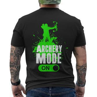 Archery Mode On Cool Hunting Bow Arrow Archer Men's T-shirt Back Print - Thegiftio UK
