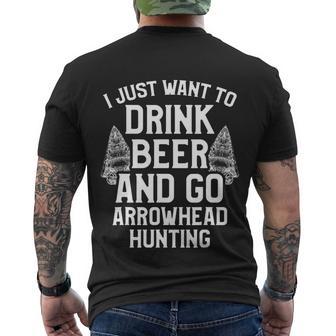 Arrowhead Hunting Collector Beer Artifacts Hunter Cute Gift Men's Crewneck Short Sleeve Back Print T-shirt - Monsterry DE