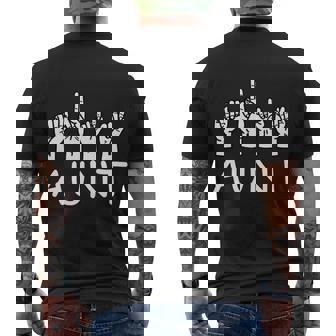 Asl Aunt Sign Language Deaf Mute Gesture Aunt Men's T-shirt Back Print - Thegiftio