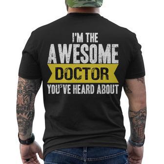 Awesome Doctor Men's Crewneck Short Sleeve Back Print T-shirt - Monsterry DE