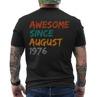 Awesome Since August V20 Men's Crewneck Short Sleeve Back Print T-shirt - Monsterry