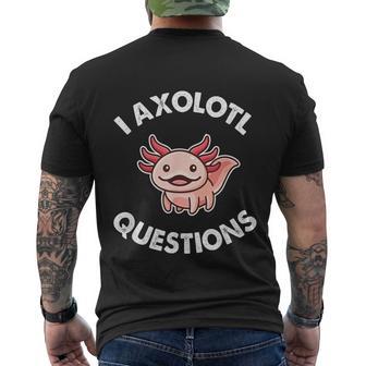 Axolotl Gift Men's Crewneck Short Sleeve Back Print T-shirt - Monsterry AU