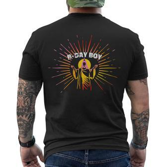 B-Day Boy Jesus Birthday Men's Crewneck Short Sleeve Back Print T-shirt - Monsterry