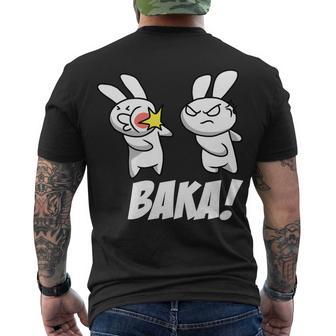 Baka Rabbit Slap Funny Anime Tshirt Men's Crewneck Short Sleeve Back Print T-shirt - Monsterry UK