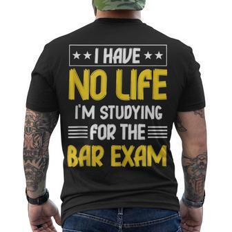 Bar Exam Law School Graduate Graduation Men's T-shirt Back Print - Thegiftio UK
