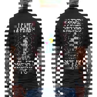 Bartending Shaker Mixing Cocktail Bartender Men's T-shirt Back Print - Thegiftio UK