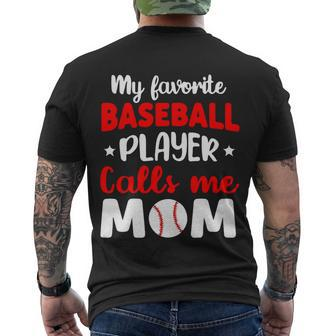 Baseball Mom Gift For Mom Mothers Day Men's Crewneck Short Sleeve Back Print T-shirt - Monsterry CA
