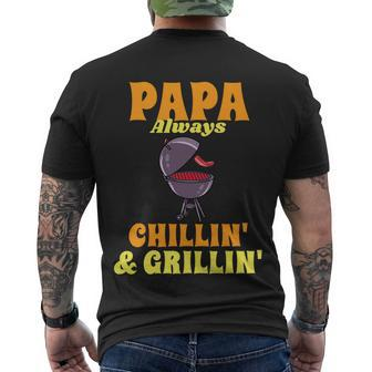 Bbq Smoker Dad Grilling Grill Master Fathers Day Men's T-shirt Back Print - Thegiftio UK