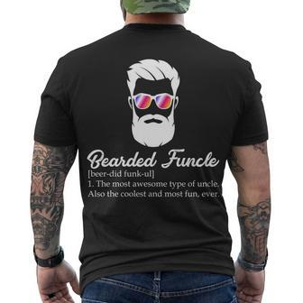 Bearded Funcle Definition Tshirt Men's Crewneck Short Sleeve Back Print T-shirt - Monsterry UK