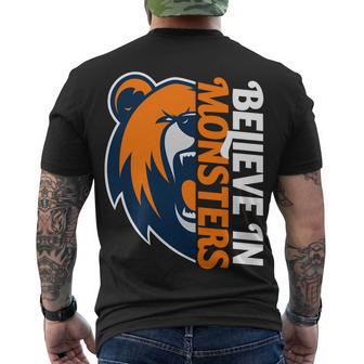 Believe In Monsters Chicago Football Men's Crewneck Short Sleeve Back Print T-shirt - Monsterry UK