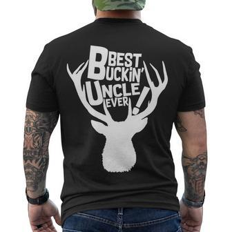 Best Buckin Uncle Ever Tshirt Men's Crewneck Short Sleeve Back Print T-shirt - Monsterry