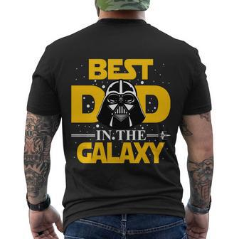 Best Dad In The Galaxy Real Best Dad In The Galaxy Men's T-shirt Back Print - Thegiftio UK