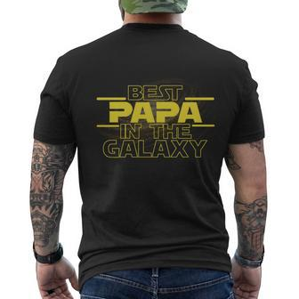 Best Papa In The Galaxy Best Papa In The Galaxy Men's T-shirt Back Print - Thegiftio UK