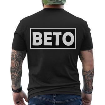 Beto For President Simple Logo Men's Crewneck Short Sleeve Back Print T-shirt - Monsterry UK