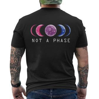 Bi Pride Not A Phase Bisexual Pride Moon Lgbt Lgbtq Men's Crewneck Short Sleeve Back Print T-shirt - Monsterry UK