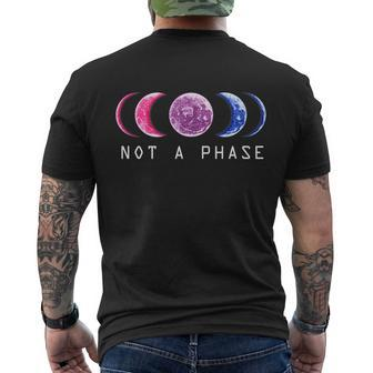 Bi Pride Not A Phase Bisexual Pride Moon Lgbt V2 Men's Crewneck Short Sleeve Back Print T-shirt - Monsterry UK