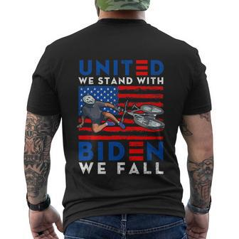 Biden Falling Memes United We Stand With Biden We Fall Men's T-shirt Back Print - Thegiftio UK